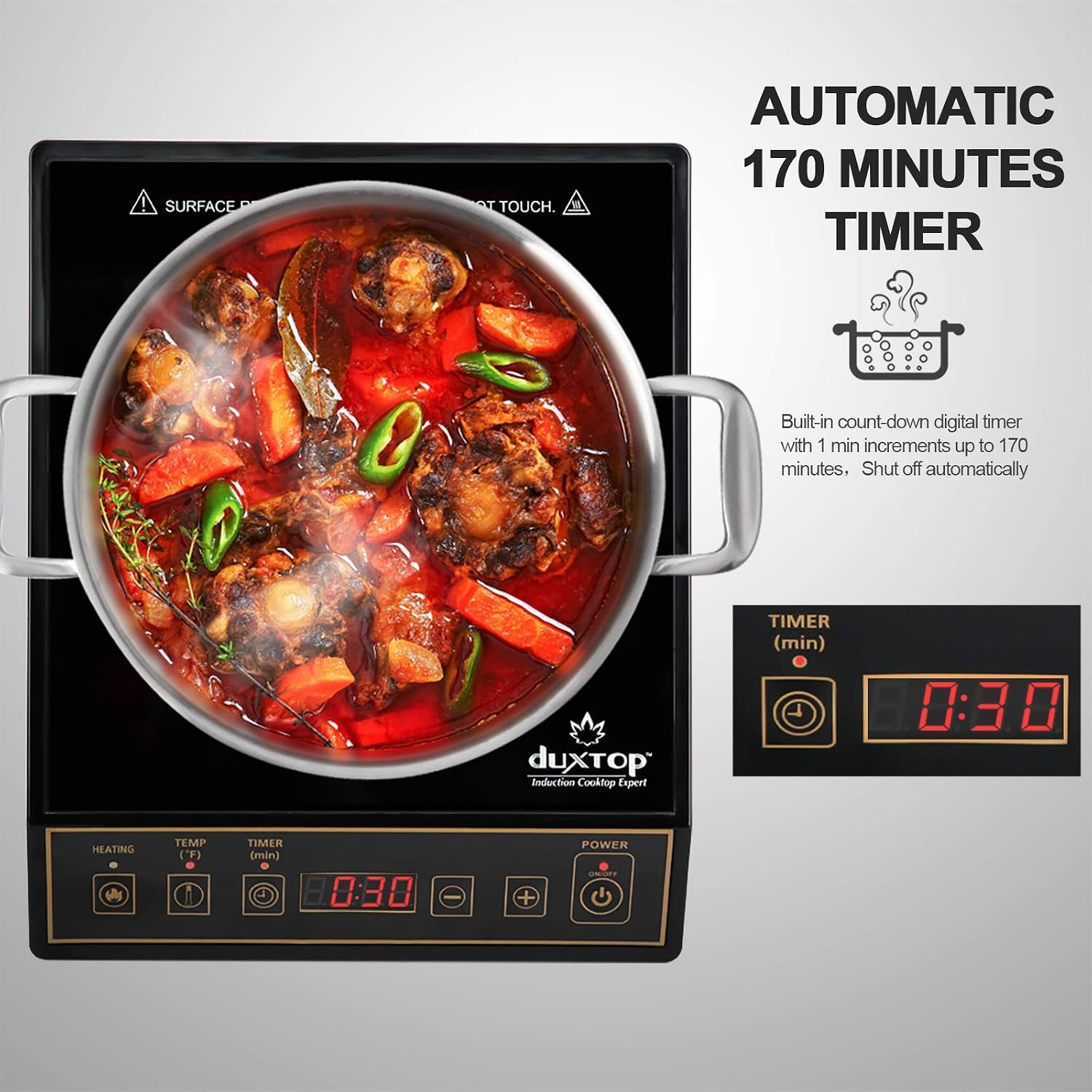 1800W Taşınabilir İndüksiyonlu - Induction Cooktop Portable incelemesi ve fiyatı